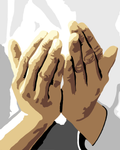 Open Praying Hands
